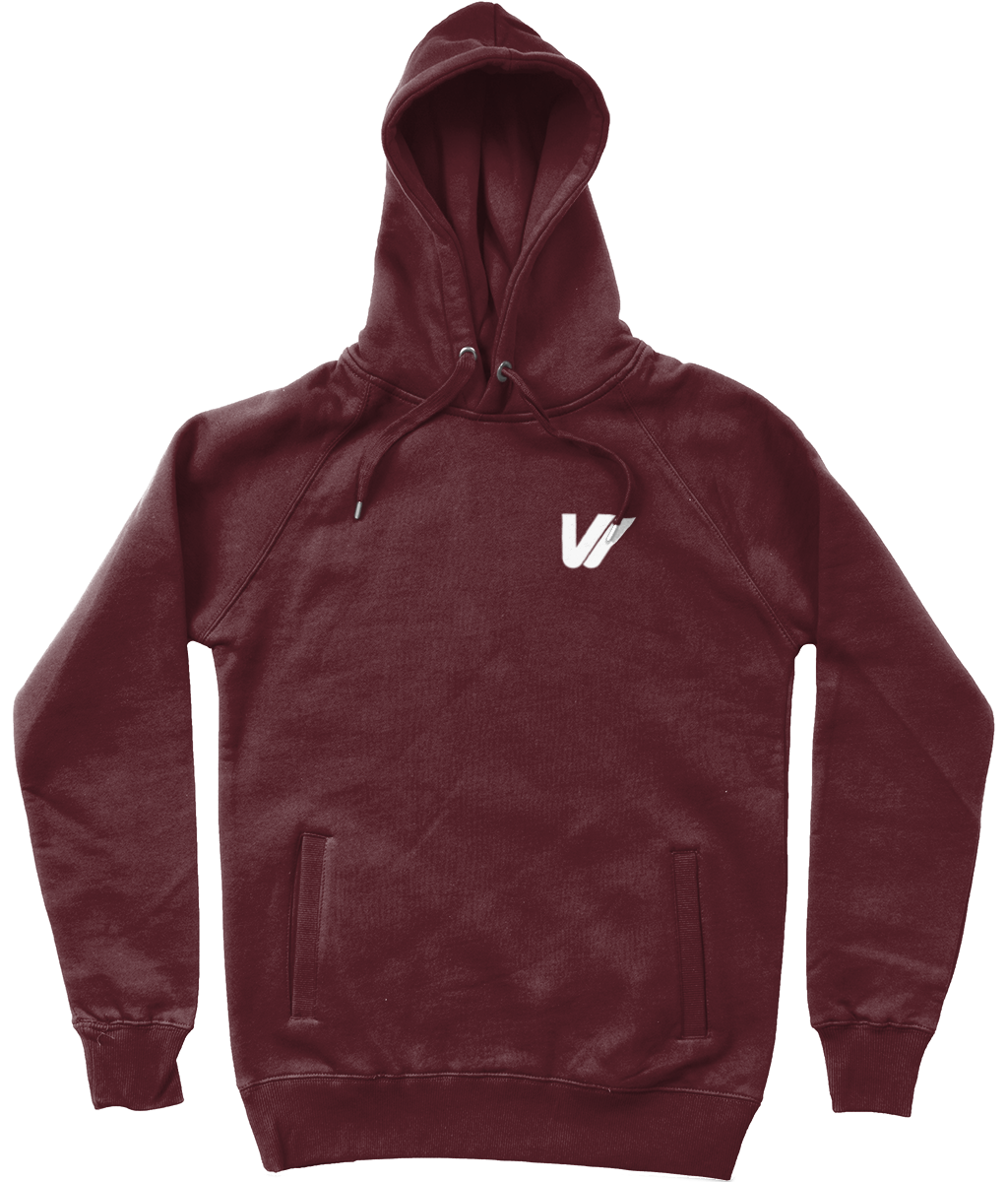 Vivi Unisex Hoodie with Side Pockets - Maroon